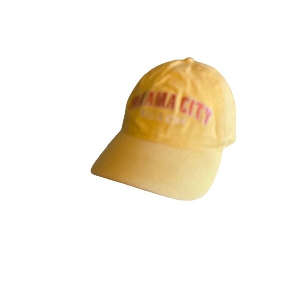 Panama City Beach Yellow Cap Hat By Alvins Island Adjustable - Picture 1 of 7